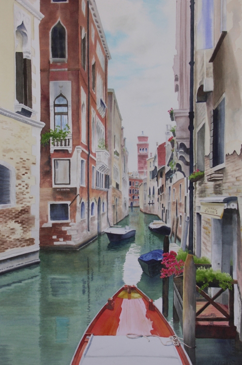 Venice 2015. Watercolour on Paper. 15x22". Lianne Todd. Commissioned.