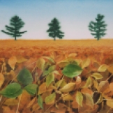 Beanfield. Watercolour on paper. 11x15". Lianne Todd. SOLD. Private collection.