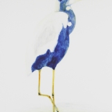 Heron. Watercolour on Yupo. 13x20". $475. Artist Lianne Todd