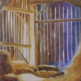 A Place for Lofty Thoughts. Watercolour on Gessoed Paper. 15x22". SOLD. Private Collection. Artist Lianne Todd.