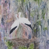 Their Own Little Paradise. Watercolour on Yupo. 13x20". Artist Lianne Todd. $475.00.